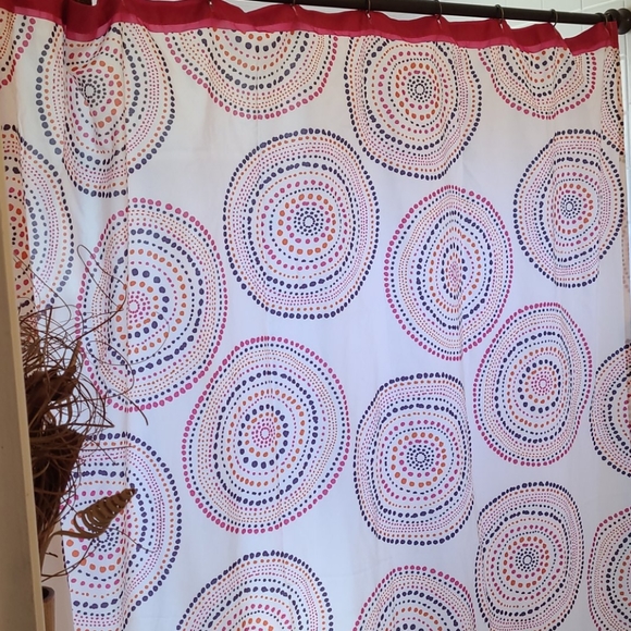 SUMMER BO HO MULTI SHOWER CURTAIN. FABRIC - Picture 1 of 12